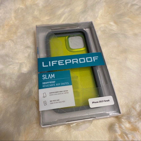 Life proof yellow clear and gray case